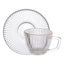 Jogo de 6 Xícaras de Café com Pires 90ML