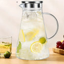 Jarra em Vidro Borossilicato com Tampa de Aço Inox