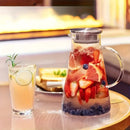 Jarra em Vidro Borossilicato com Tampa de Aço Inox