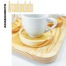 Kit Elegante com Bandeja e Xícaras de Porcelana