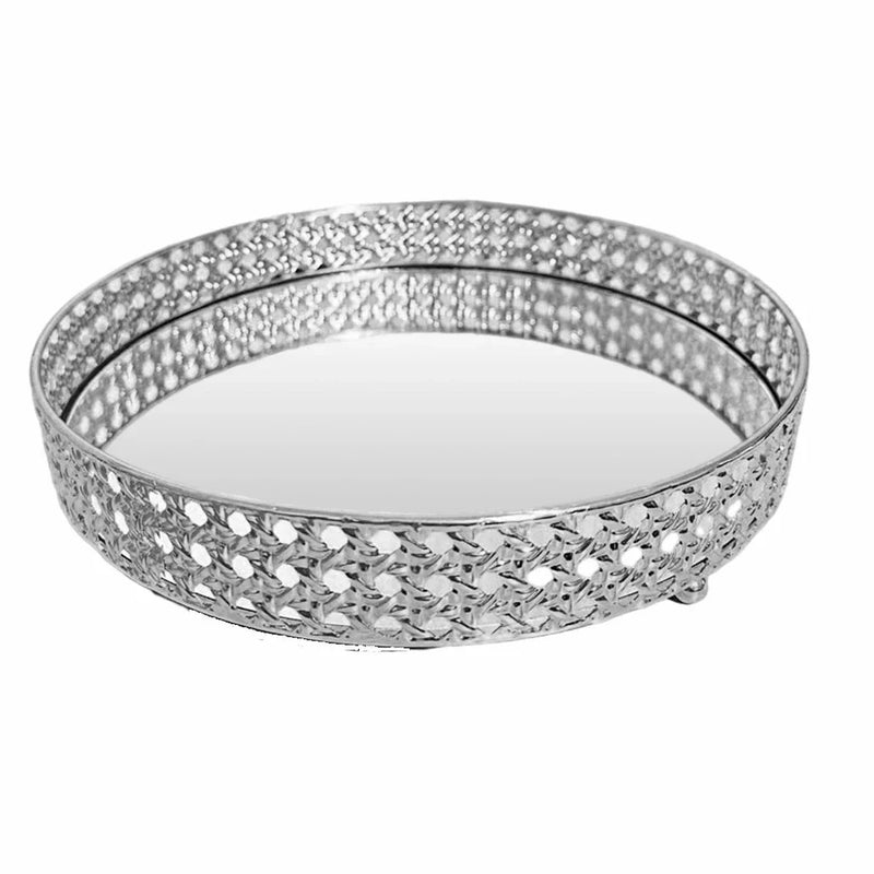 Bandeja Espelhada Linha Premium Decorativa