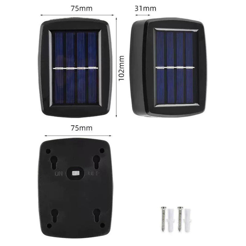 Kit 8 Luminárias LED Arandela Solar
