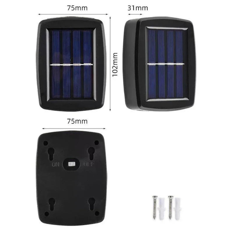 Kit 8 Luminárias LED Arandela Solar