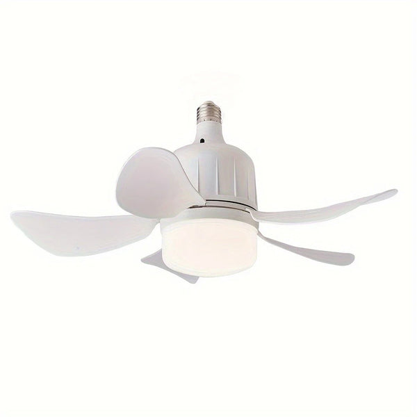 Ventilador de Teto Compacto com Luz e Controle Remoto