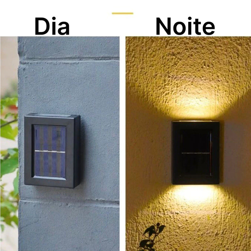 Kit 8 Luminárias LED Arandela Solar